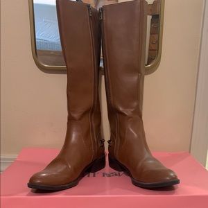 SAM AND LIBBY women’s brown cognac riding boots